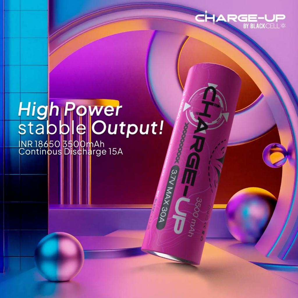 Baterai Charge Up 3500mAh 30A 18650 100% Authentic by Blackcell [ VAPEKU88 ]