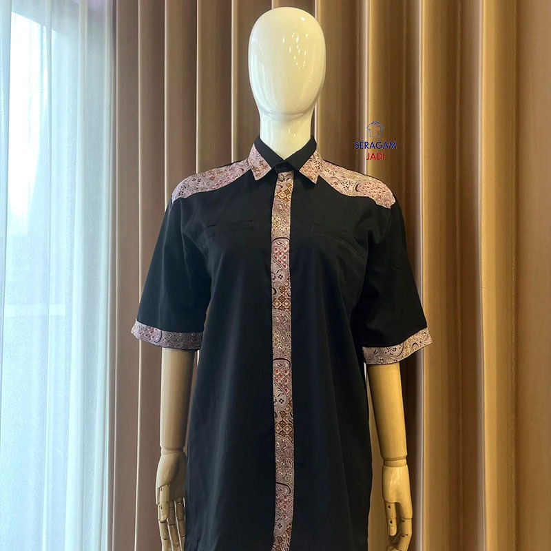 Seragam Kemeja Baju Kerja Lapangan Kantor Karyawan Perusahaan Komunitas Promosi Drill Pria Wanita Cu