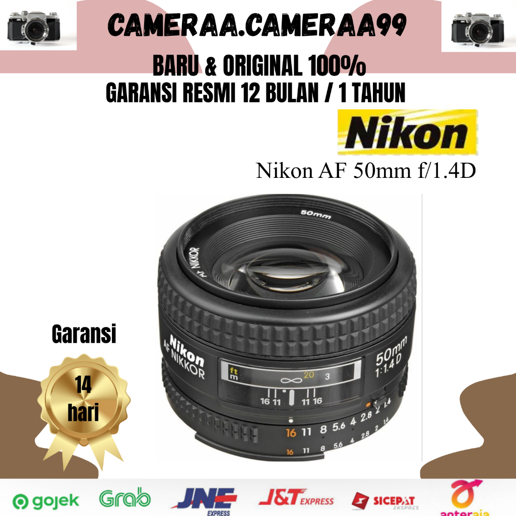 Nikon AF 50mm f/1.4D Garansi Resmi