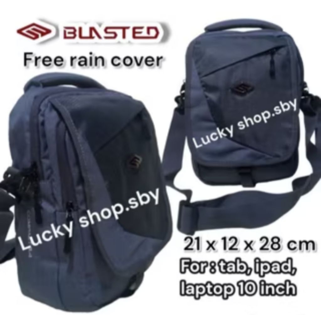 Tas selempang pria Blasted ukuran besar original free raincover