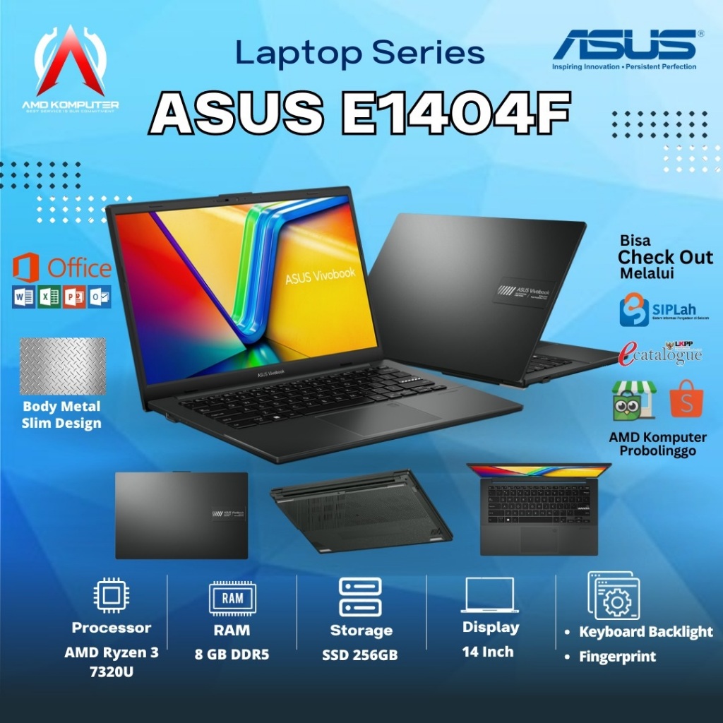 ASUS Vivobook Go 14 (E1404) - E1404FA-FHD351/FHD351M/FHD352M 14 Inch FHD / Ryzen 3 7320U