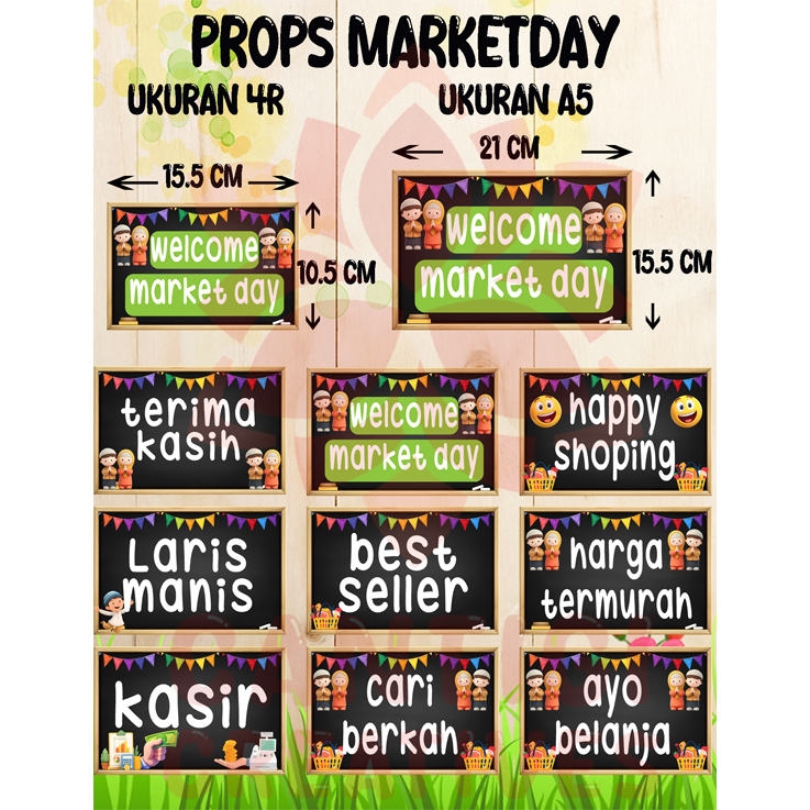 MARKET DAY PROPS PROPERTI FOTO ACC MARKET DAY DEKORASI PHOTO