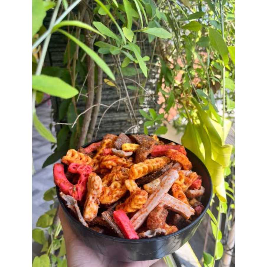 Seblak Mix seblak kering pedas kerupuk cemilan lauk pauk kerupuk