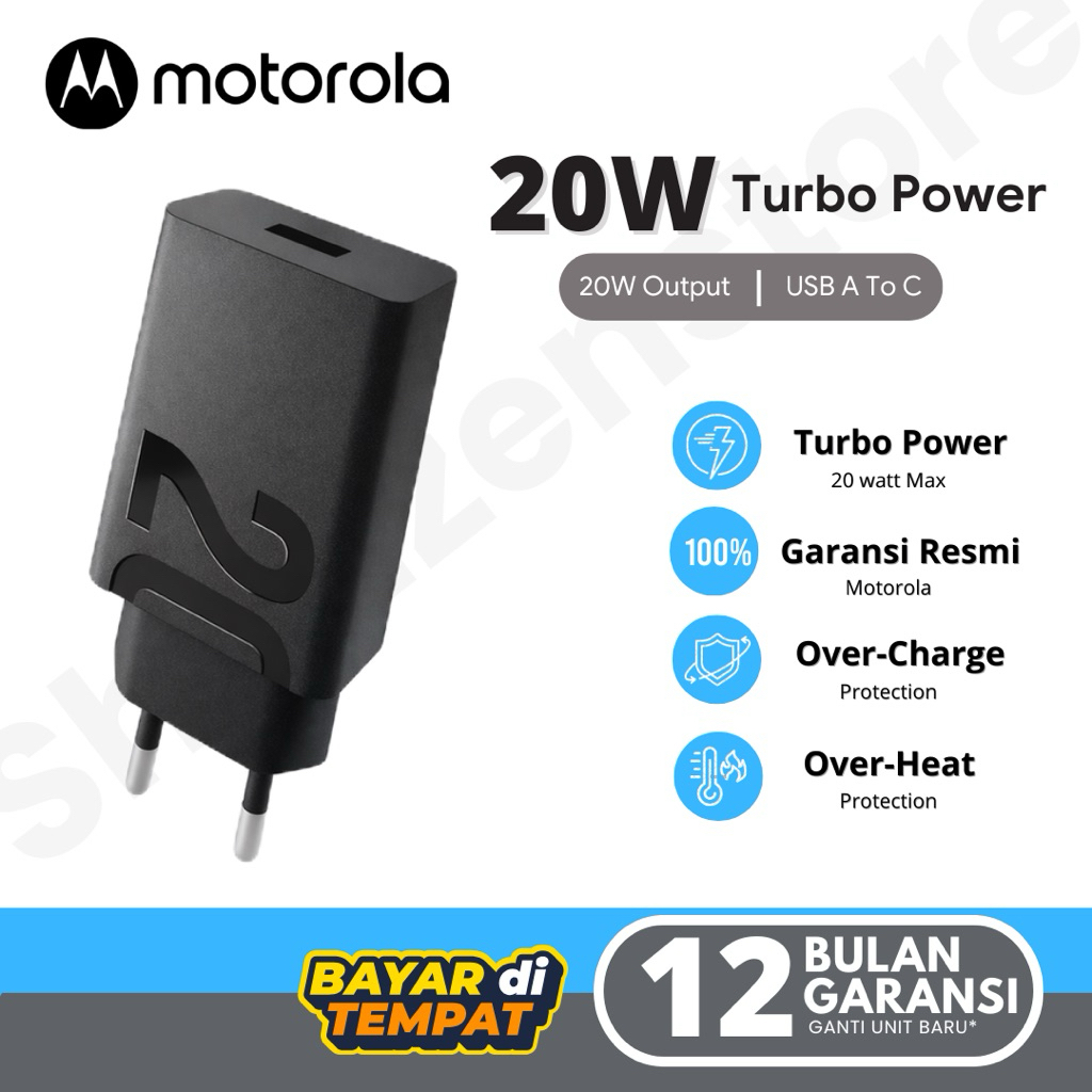 CHARGER ADAPTER MOTOROLA 20W ORIGINAL G45 5G / G06 POWER