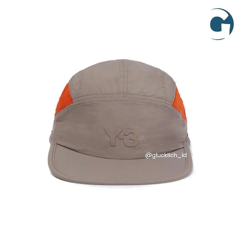 Y3, Taupe & Orange Running Cap