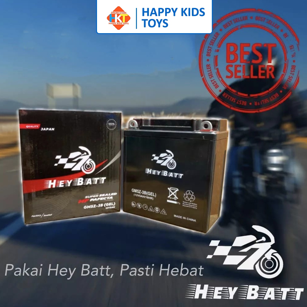 Aki Maxstrom Aki Gel Aki motor mio sporty Heybatt GM5Z-3B