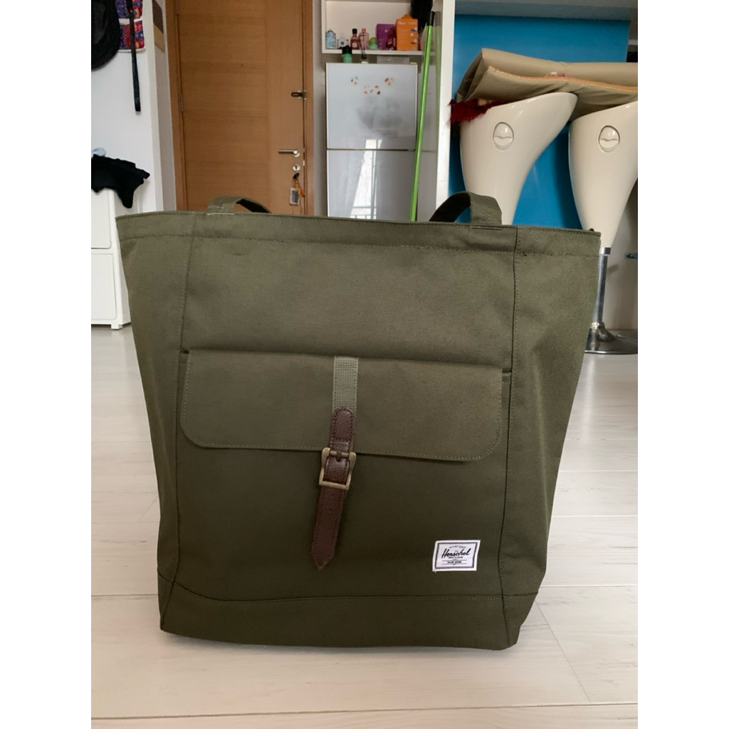 Herschel Totebag Ivy Green Preloved