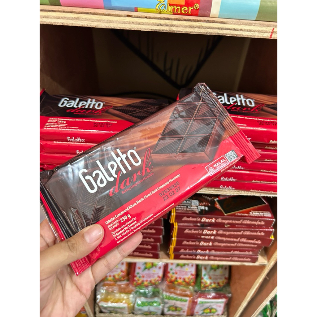 Coklat Batangan Galetto 250gr - Mudah Dihancurkan, Tekstur Lembut, Cocok untuk Berbagai Kue