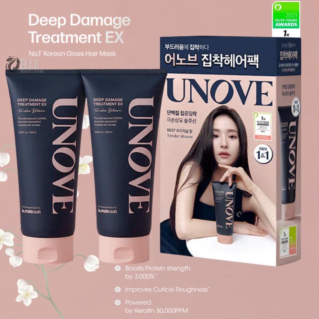 Dr. Forhair UNOVE deep damage treatment EX 320 ml perawatan rambut rusak parah