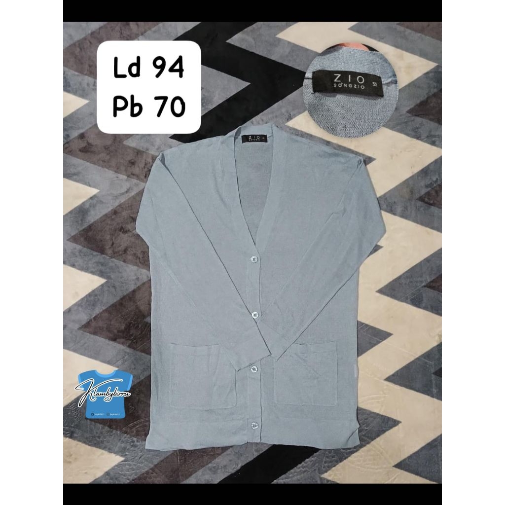 CARDIGAN / OUTER WARNA DUSTY BLUE / DENIM MUDA / BABY BLUE BERSAKU