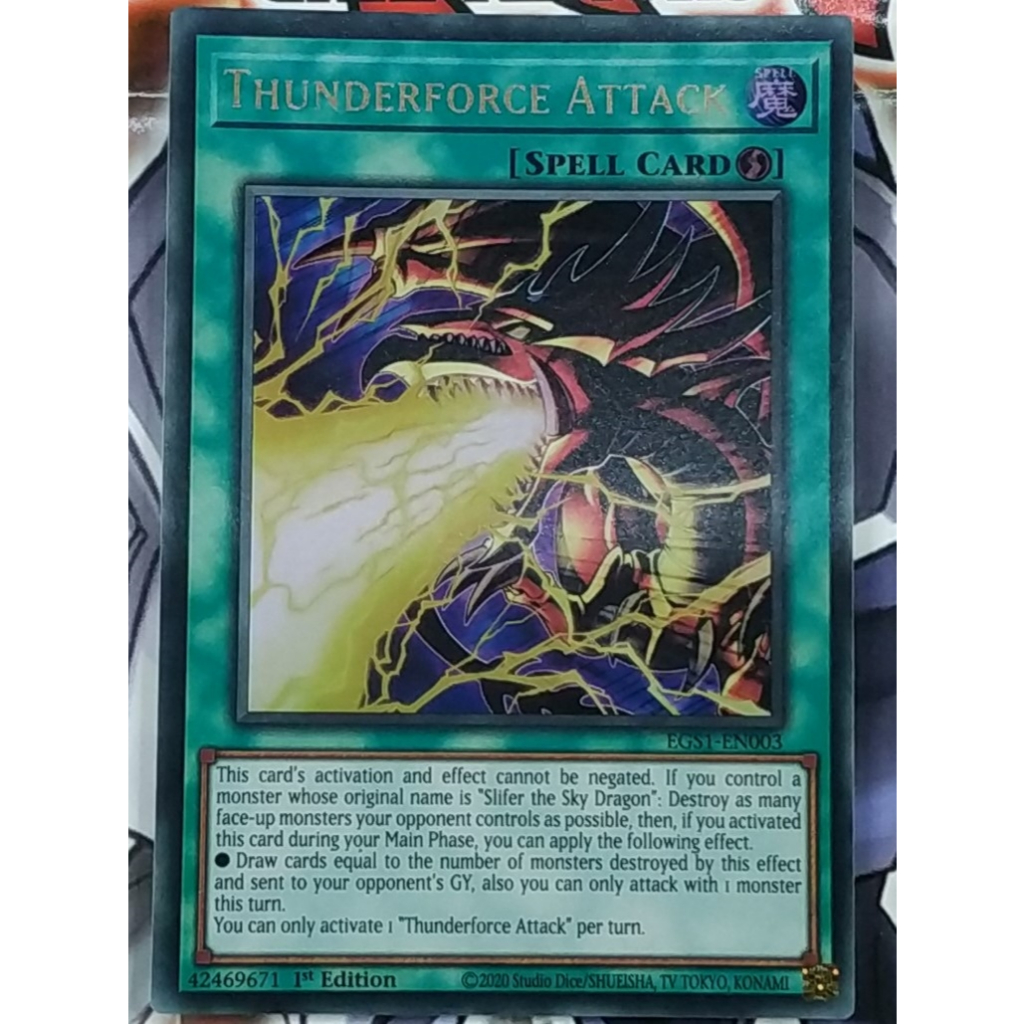 Thunderforce Attack - EGS1-EN003 - Ultra Rare - Spell Card - YuGiOh Trading Card Game ORIGINAL