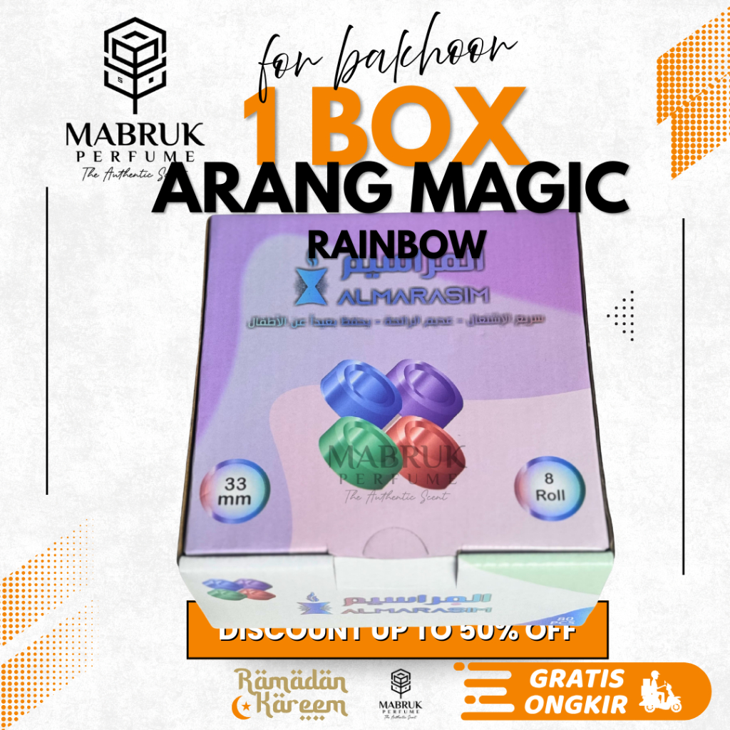 Arang Magic Rainbow / Areng Golden Warna Warni Bara