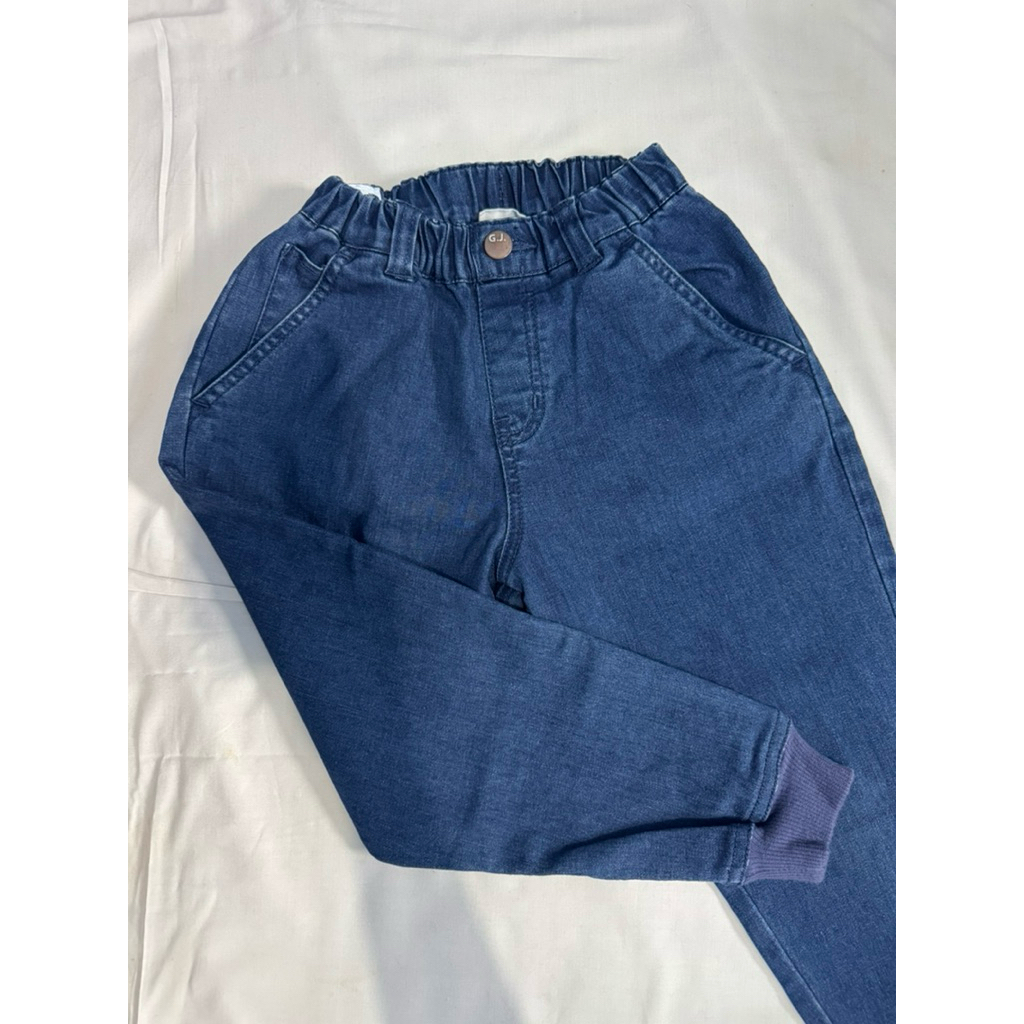 Celana Panjang Jeans Anak Original Giordano Warna Biru Tua Size 120cm 6-7tahun - Preloved kaya baru