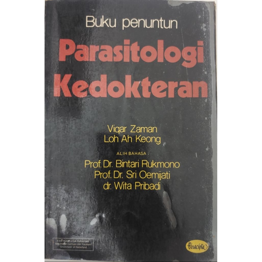 BUKU PENUNTUN PARASITOLOGI KEDOKTERAN BEKAS ORIGINAL