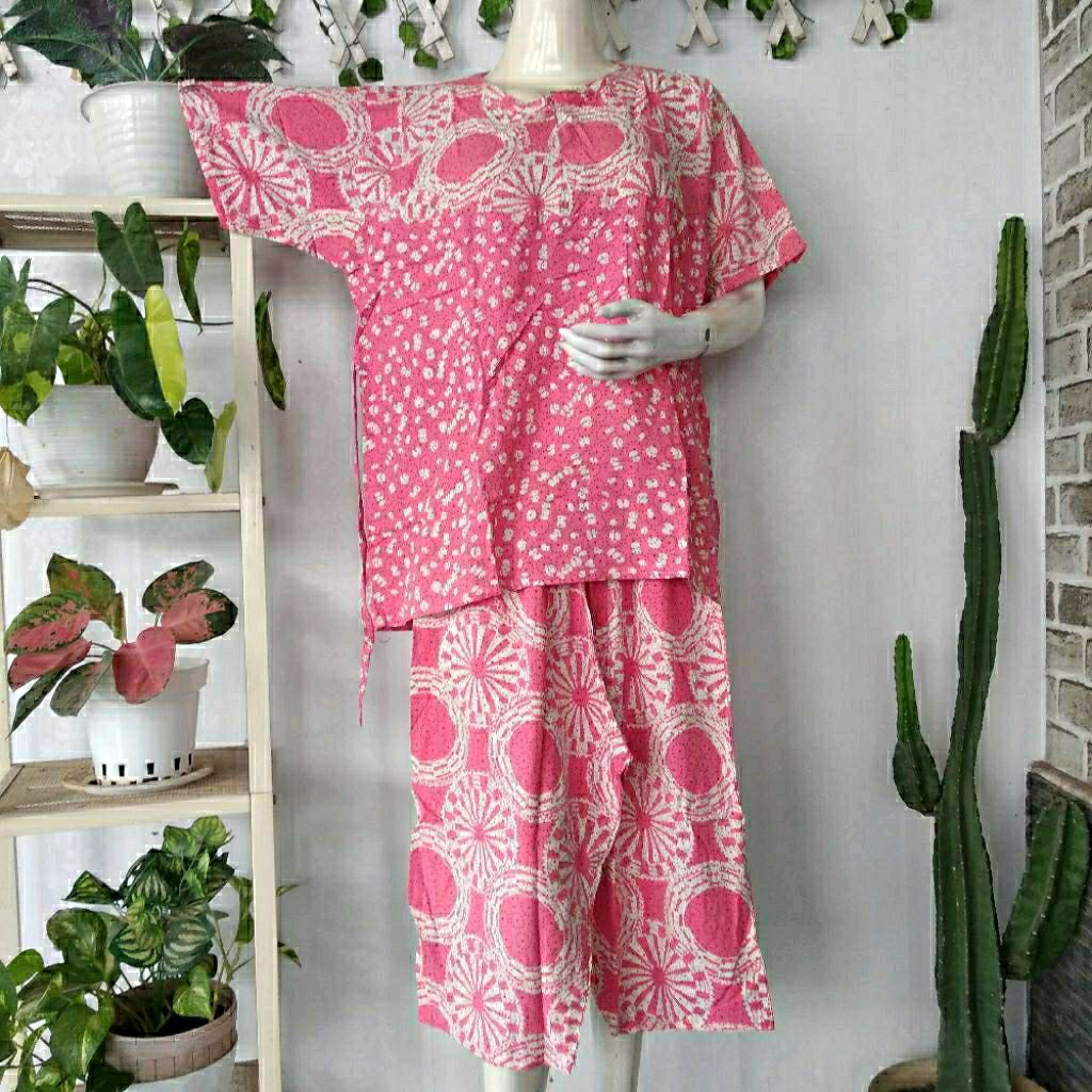 Putri Diana (Ld120) Setelan Jumbo Celana ¾ Resleting