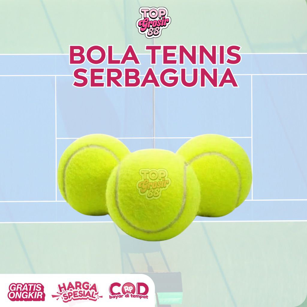 (1PCS )BOLA TENNIS / BOLA KASTI / BOLA TENIS
