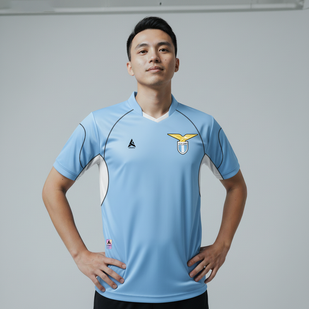 ATHLETIC SPORTWEAR - Jersey Bola Fantasy Lazio 2001-2002 Fullprinting Casual - Atasan