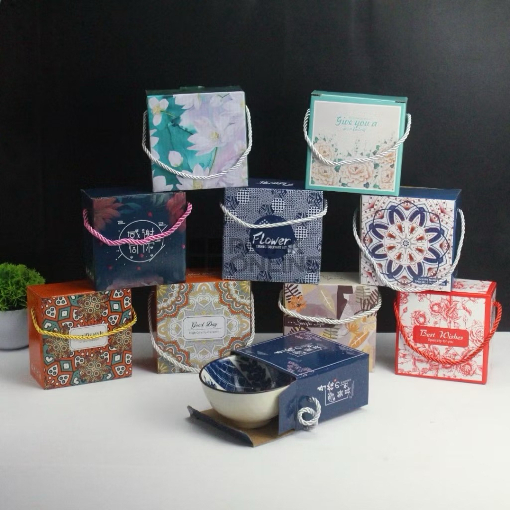 mangkok mini keramik aestetik + box