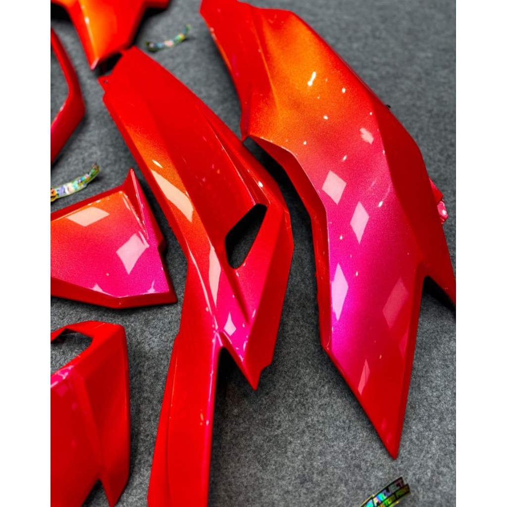 Cat PU Orange Lembayung Pink 200ML Cat Motor Cat Mobil bukan NC