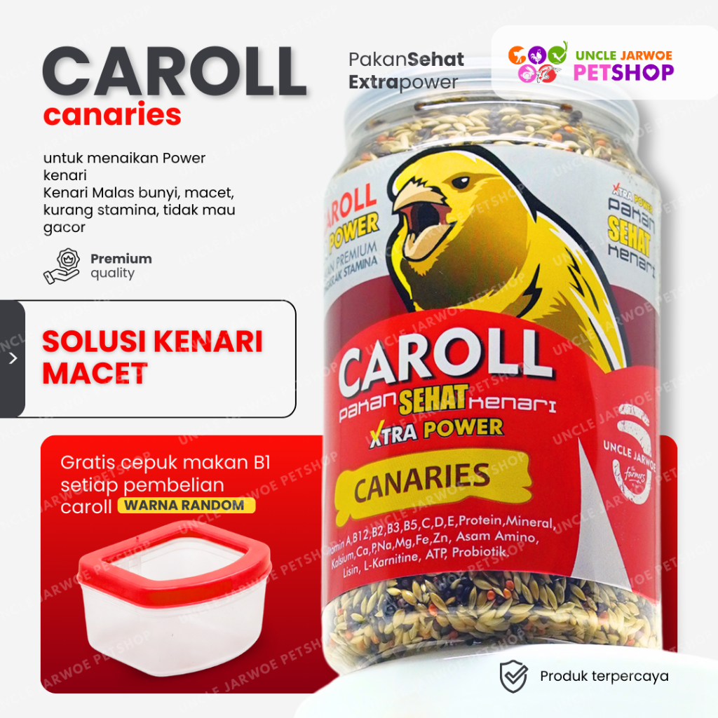 CAROLL Kenari Pakan Penggacor Kenari