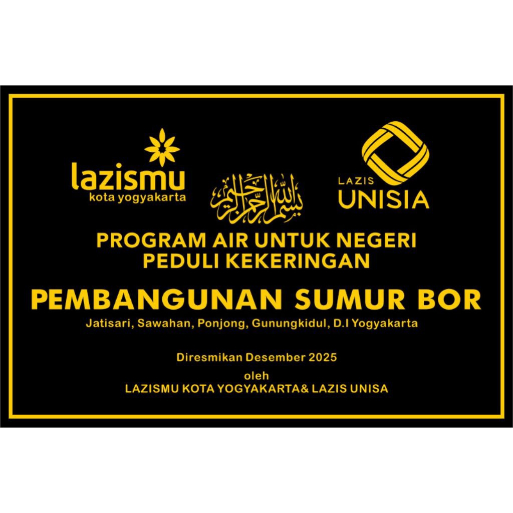 PRASASTI PERESMIAN GRANIT/KERAMIK 40X60