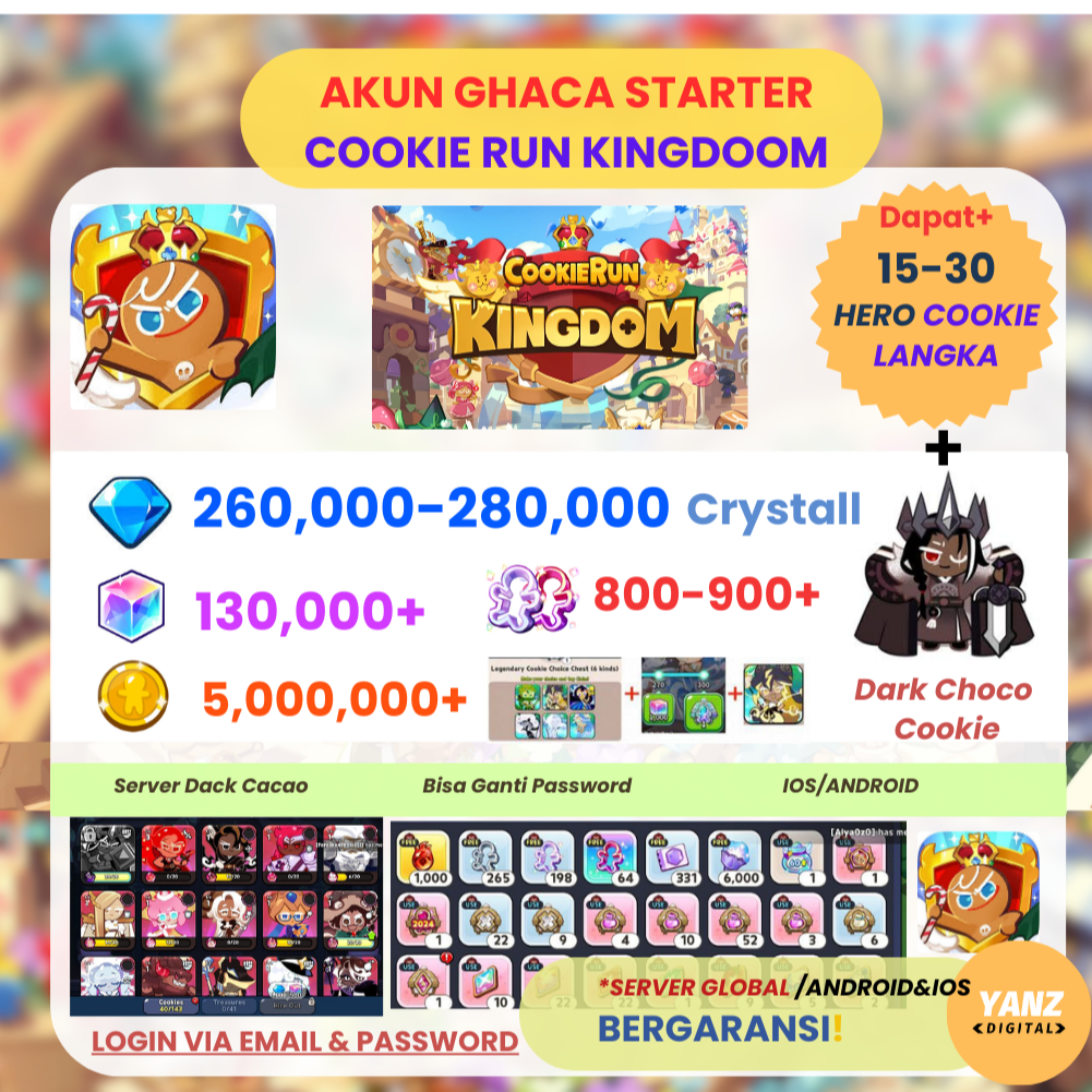 Cookie Run Kingdom - Akun Limited Starter