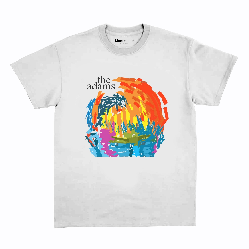 Official Merch The Adams Cover Album Self Title White Kaos Band The Adams - Merchandise Band Cotton 