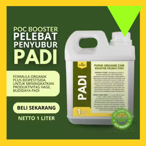Pupuk Booster Padi / Pupuk Cair Padi – Pupuk Semprot Tanaman & Buah Padi, Perbanyak Anakan, Panen Le