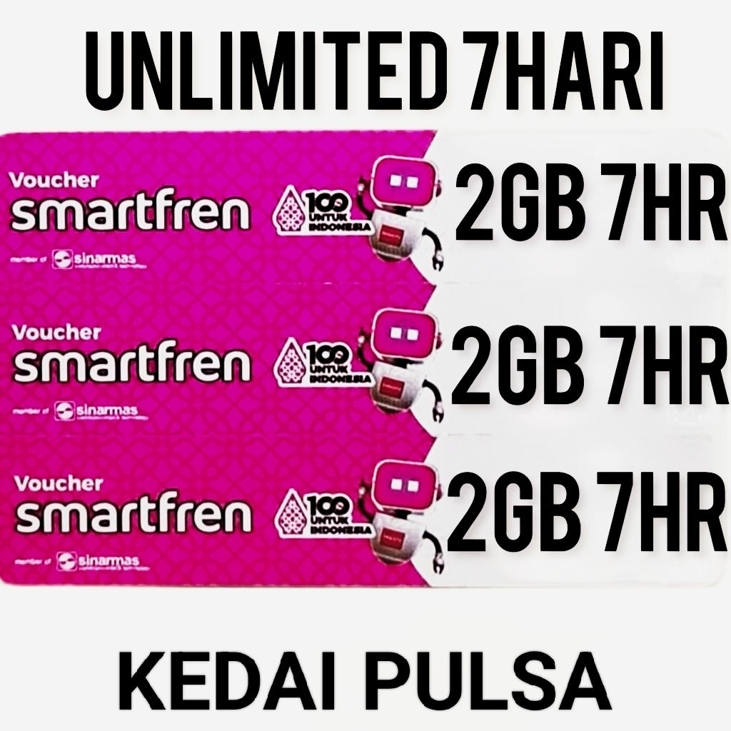 KUOTA DATA SMARTFREN UNLIMITED FUP 2GB 7 HARI