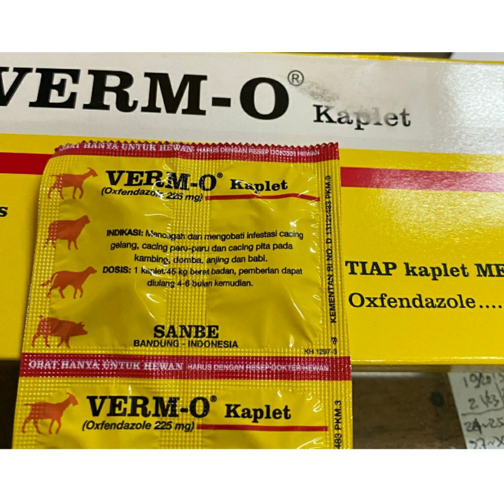 verm o kaplet obat cacing kambing domba