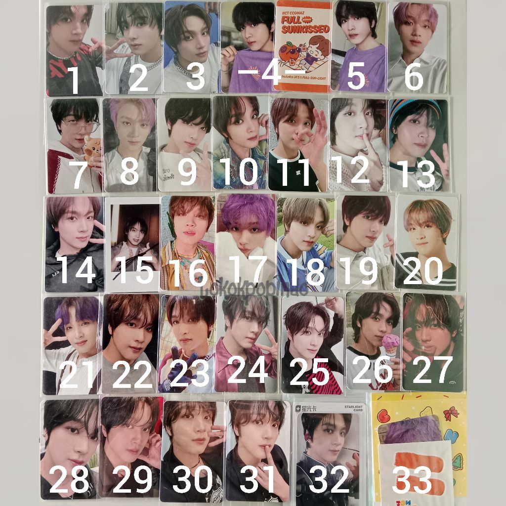 NCT DREAM 127 HAECHAN taste pob savory sg25 tc universe lpb bttf vce dad helfut epoxy hotsa scape km