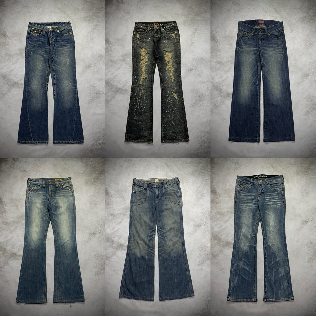¤ y2k low rise flared bush bootcut etc ¤