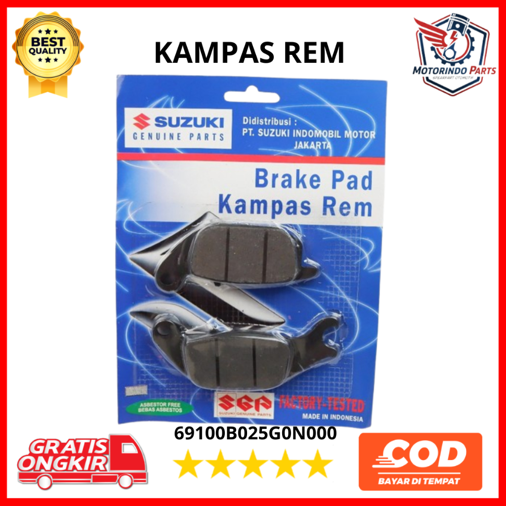 Kampas Rem Cakram Depan Suzuki Spin 125 & Skydrive motor sparepart
