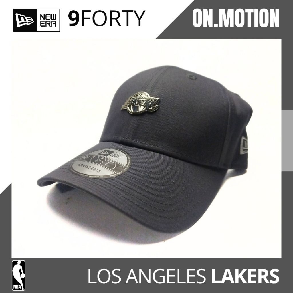 LA Lakers  940 Logo Metal Abu Abu NEW ERA Topi Baseball