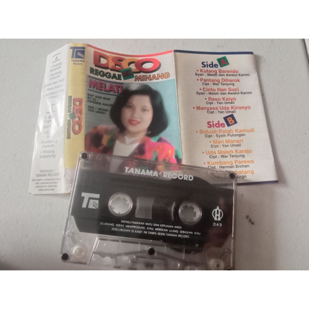 Kaset Pita Disco Mix Reggae Minang Melati