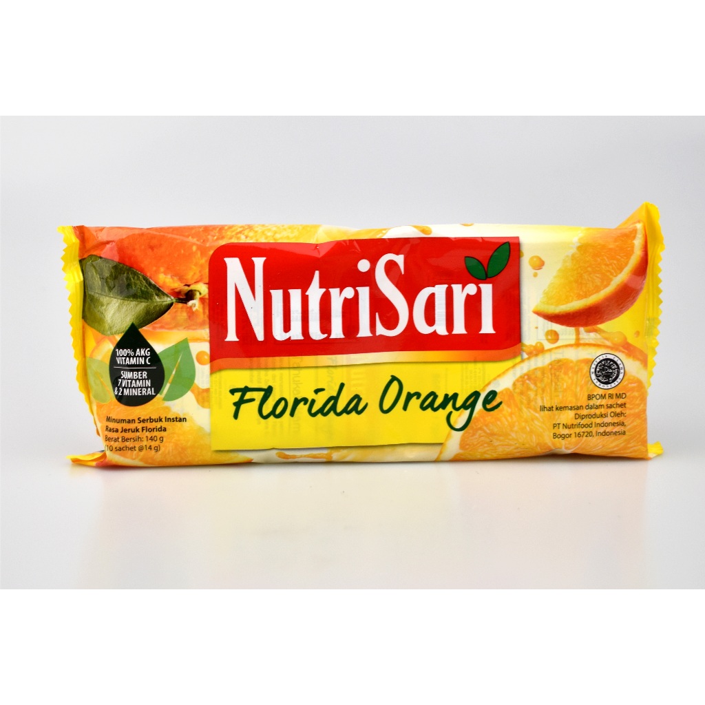 MINUMAN NUTRISARI ISI 10'S FLORIDA ORANGE / JEJU ORANGE / JERUK NIPIS
