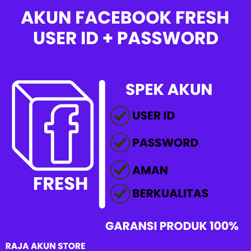 AKUN FACEBOOK FRESH USER ID + PASSWORD AMAN
