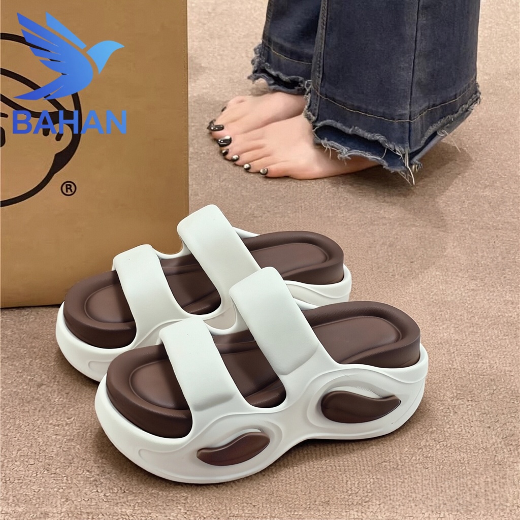 Bahan tahan ama/Sandal Wanita Bahan EVA Sandal Karet Wanita Sandal Jelly Wanita Tinggi 7.5cm