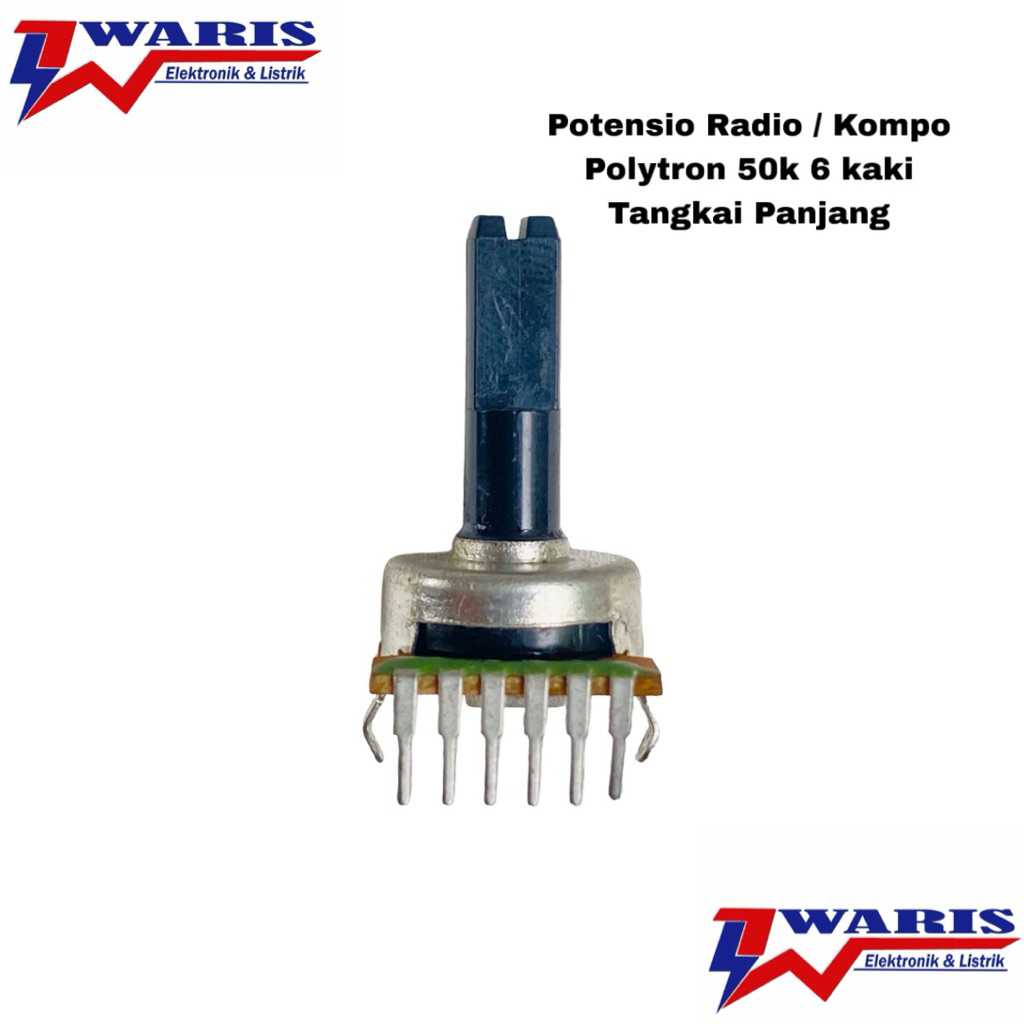 Potensio Radio / Kompo Polytron B503 50k 6 kaki Tekuk + Tangkai Panjang dan 50K 7 kaki Tekuk + Tangk