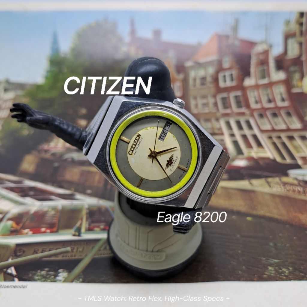 Jam Tangan Citizen Automatic Eagle 8200 21 jewels vintage