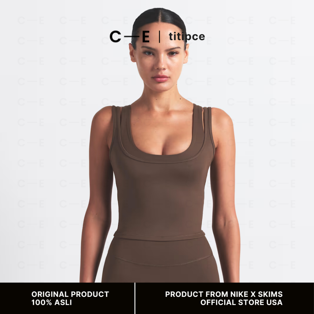 NikeSKIMS Nike x Skims Matte Women Double - Strap Scoop Tank Top