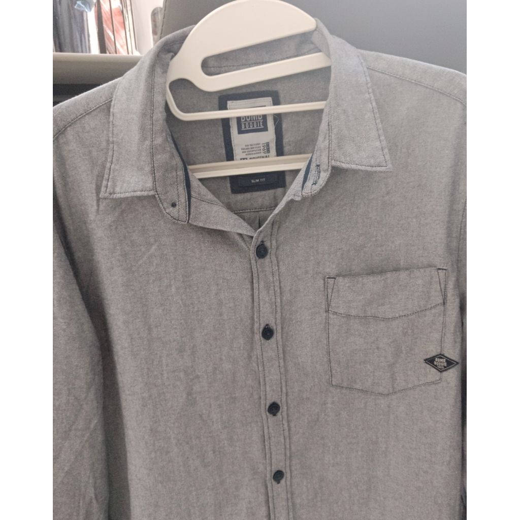 Kemeja Bomboogie Pria Abu