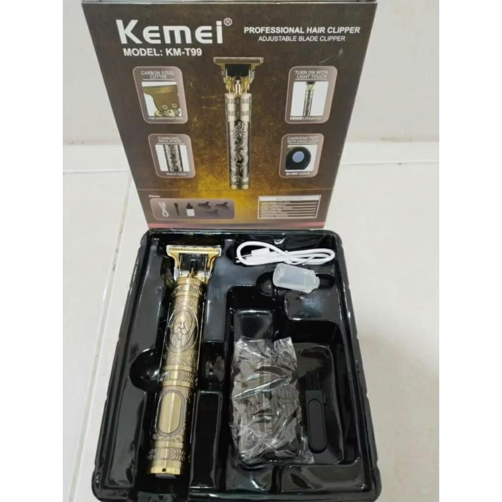 KEMEI KM-T99 Mesin Cukur Trimmer Skin Ukir / Alat Cukur Rambut Profesional Trimmer