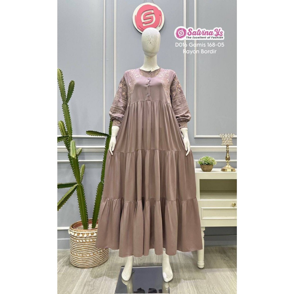 GAMIS ORIGINAL SALVINA Uk. Standar & Jumbo