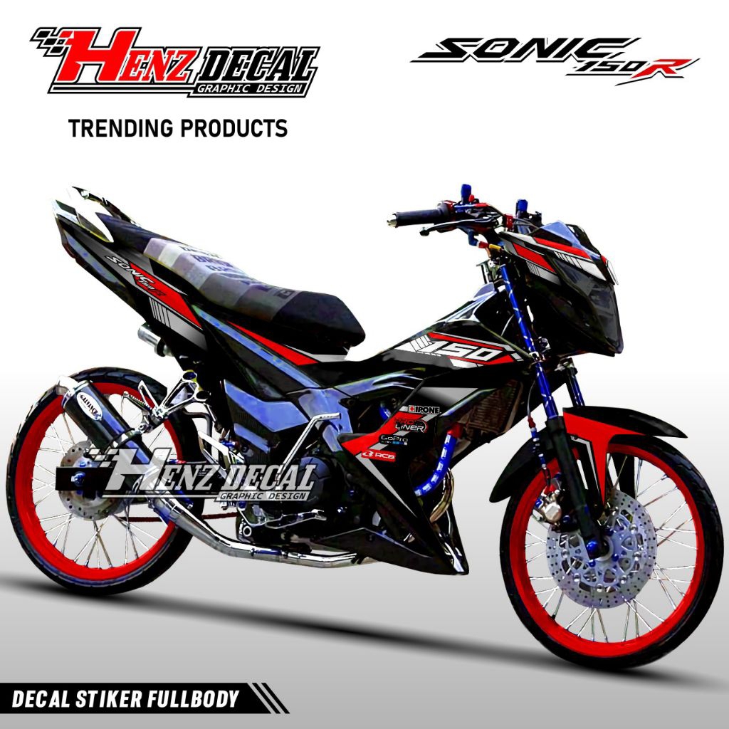 TERBARU Decal Honda SONIC 150R FullBody // Stiker Decal Honda SONIC 150R // Variasi Motif Racing ker