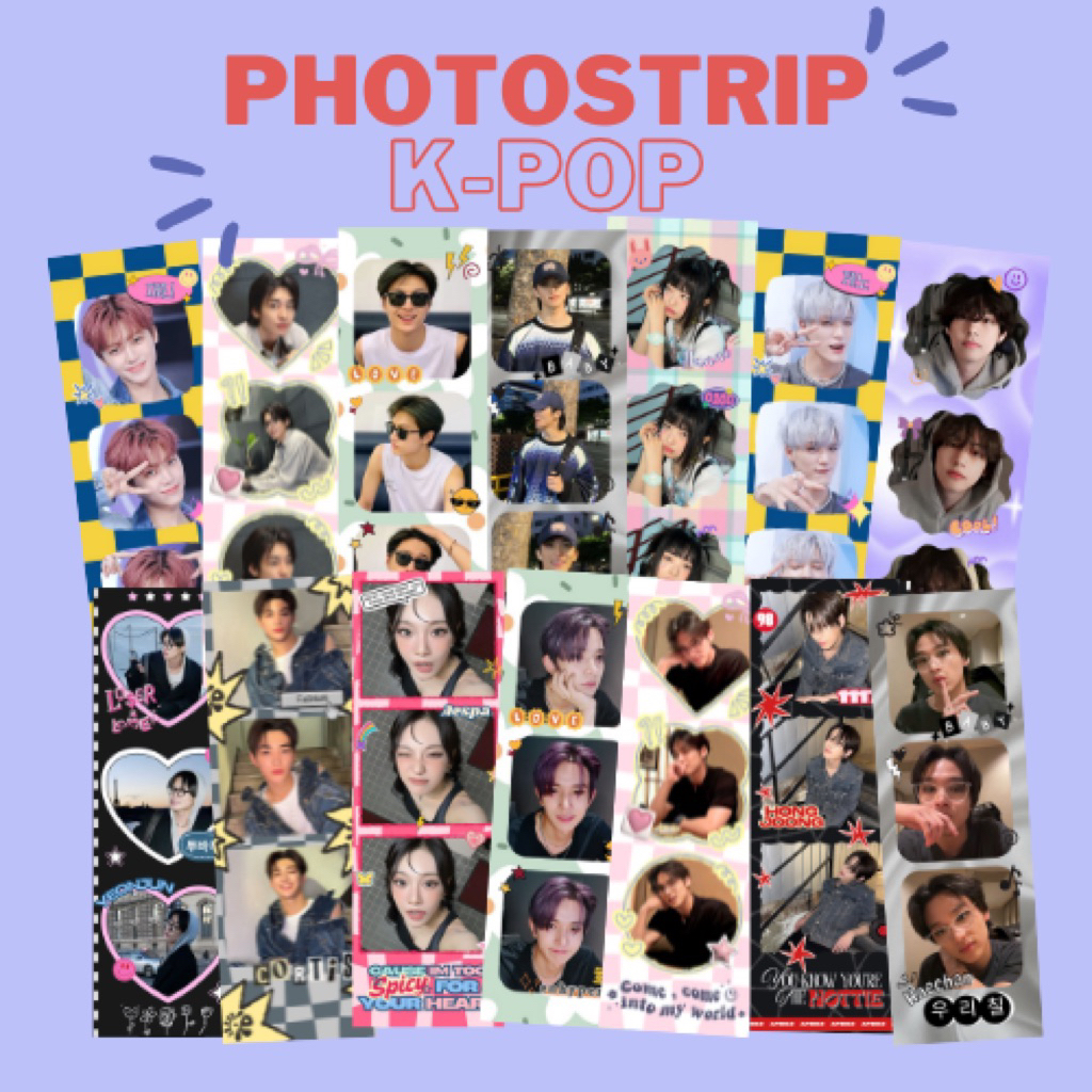 [BISA COD - ISI 50 PCS] PHOTOSTRIP BTS NCT DREAM 127 NEWJEANS ENHYPEN SEVENTEEN TXT AESPA ATEEZ TUBA