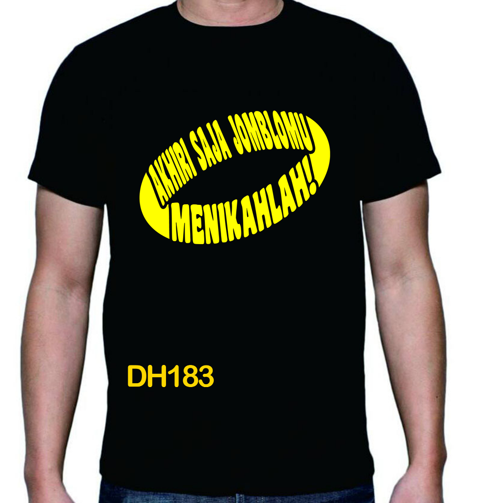 Kaos Dakwah Islami Pria Tema Menikahlah Baju Distro Muslim Kata Kata Bijak Nasihat Islami Cotton Com