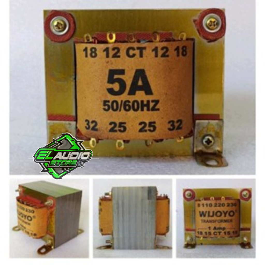 TRAFO Murni 5A BESAR WIJOYO CT 32V / Travo 5 Amper CT 32 Volt Tembaga MURNI
