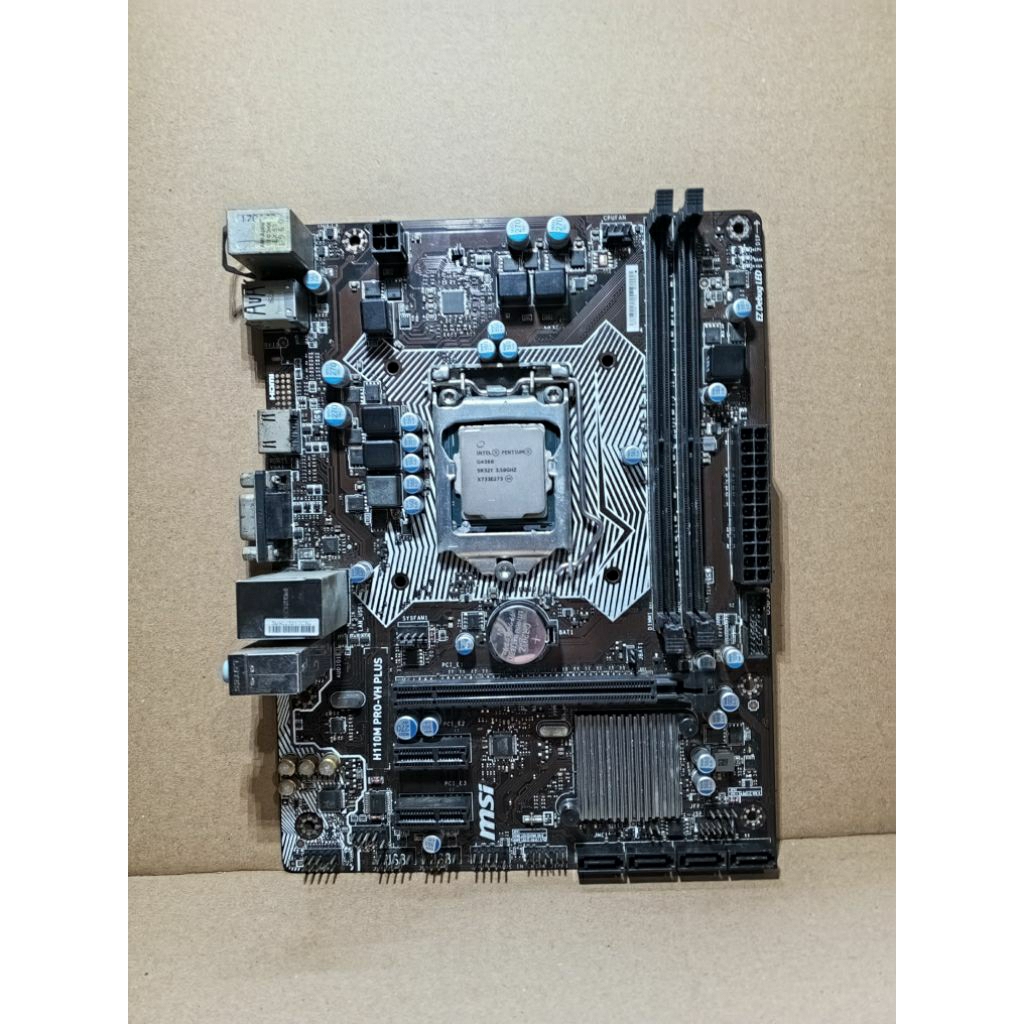 MOTHERBOARD MSI H110M INTEL G4560 NORMAL BEKAS PAKAI