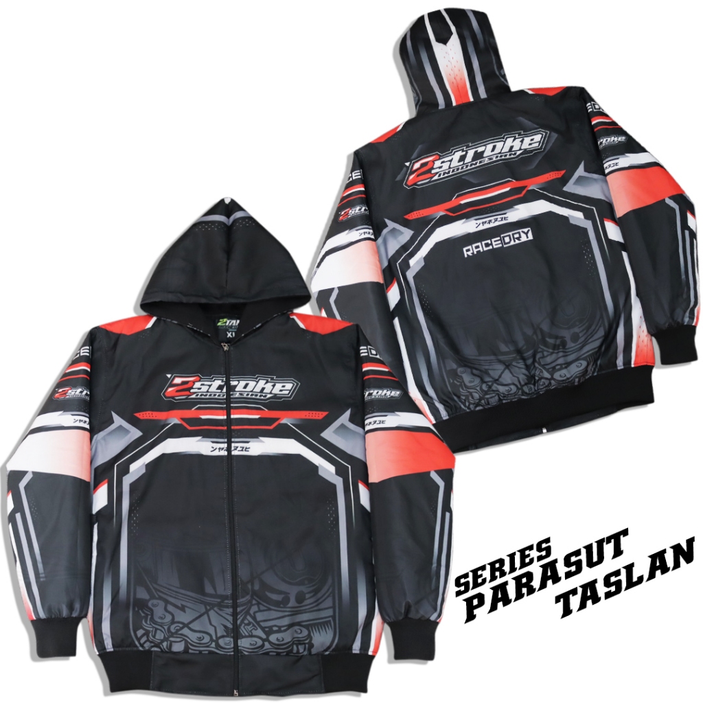 SUNFLOWERCLUB RACING - JAKET 2STROKE - JAKET RACING BAHAN PARASUT - JAKET RACING 2STROKE BAHAN PARAS